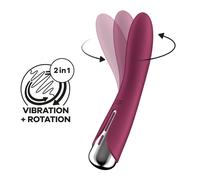 VIBRADOR SPINNING VIBE 1 ROJO SATISFYER