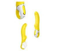 Vibrador vaginal de falo vibrador de punto G y clítoris de silicona realista