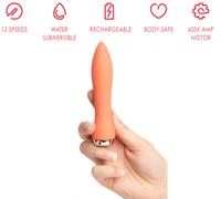 Vibrador vaginal pequeño consolador vibrador anal mini falo clítoris de silicona