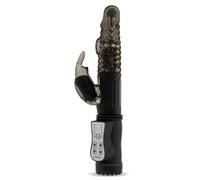 GC Vibrating Rabbit Vibrador con Conejo, Color Negro - 1 Unidad