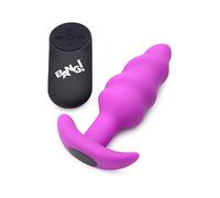 Vibradores anales y perineales marca XR - BANG! VIBRADO ANAL TORNADO SILICONA USB C/MANDO MORADO