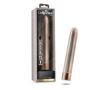 Vibradores clásicos marca Blush THE COLLECTION LATTICE 7 INCH RECHARGEABLE VIBE ROSE GOLD