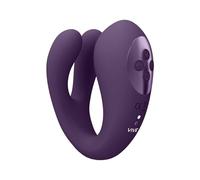 Vibradores clásicos marca Eternal Love Vibratore per slip Triple Action Vibator with Clitoral Pulse Wave Purple