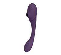 Vibradores clásicos marca Eternal Love Vibratore vaginale Double Ended Pulse Wave Air-Wave Bendable Vibrator Purple
