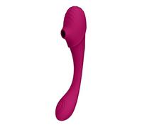 Vibradores clásicos marca Eternal Love Vibratore vaginale Double Ended Pulse Wave Air-Wave Bendable Vibrator Pink