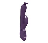 Vibradores clásicos marca Eternal Love Vibratore vaginale rabbit Triple Action Vibrating Rabbit with PulseWave Shaft Purple