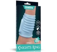 Vibradores clásicos marca LoveToy Vibrating Spiral Knights Ring Blue