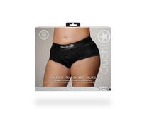 Vibradores clásicos marca OUCH! Slip con bullet vibrante Vibrating Strap-on Brief Black