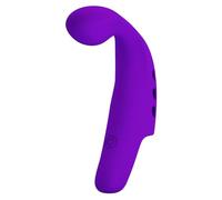 Pretty Love Vibrador de dedo Gorgon recargable morado
