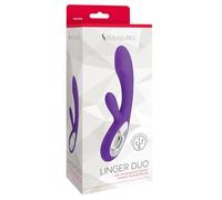 Vibradores clásicos marca S Pleasures Linger Duo es un vibrador rabbit de doble estimulación diseñado especialmente para estimular la zona G al mismo tiempo que el clítoris