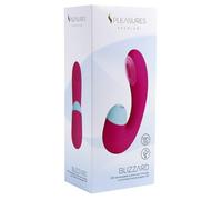 Vibradores clásicos marca S Pleasures Premium Line Blizzard es un juguete de doble estimulación pensado especialmente para masajear el punto G y el clítoris de manera simultánea