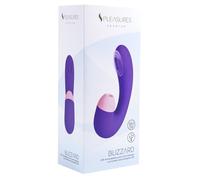 Vibradores clásicos marca S Pleasures Premium Line Blizzard es un juguete de doble estimulación pensado especialmente para masajear el punto G y el clítoris de manera simultánea