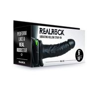 Vibradores clásicos marca SHOTS Vibratore cavo indossabile Vibrating Hollow Strap-on No Balls - 6'' / 15,5 cm - Black