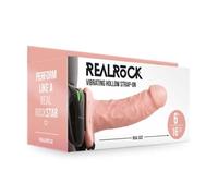 Vibradores clásicos marca SHOTS Vibratore cavo indossabile Vibrating Hollow Strap-on No Balls - 6'' / 15,5 cm - Flesh