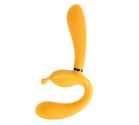 Vibradores de pareja marca Evolved Novelties The Monarch Strapless Strap On Vibrator - Yellow