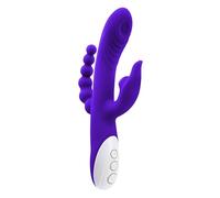 Vibradores dobles marca Evolved Novelties Evolved - Lick Me Triple Stim Vibe Vibrator - Purple