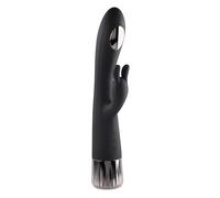 Evolved Novelties Vibrador doble Heat Up and Chill Rabbit Negro