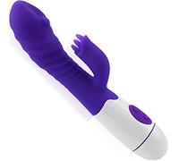 Vibradores para ti clítoris y punto G con función fuerte de silicona Rabbit vibrador anal, consolador erótico, juguete sexual para mujeres y parejas con 30 frecuencia de vibración W36-7