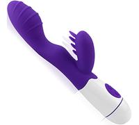 Vibradores para ti clítoris y punto G con función fuerte de silicona Rabbit vibrador anal, consolador erótico, juguete sexual para mujeres y parejas con 30 frecuencia de vibración W36-6