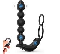 Vībradør Ānal de Ŝiliconå, Vībradør de Próstaťa Måsajeadør con Peņe Y Ānillø de Tesťículo, Ẹsťimulaçión Vībradør Pẹrineø, 10 Modos de Vībraçióņ, Impermeab