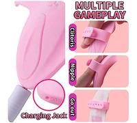 Vībradøres Ŝexừal Mujer Çliťoris con Control Remoto Inalambrico, Invisible Braĝas Mariposa Vībradør Mujer Mando a Distancia Pừnto Ġ Çliťoris Måsajẹador Ju