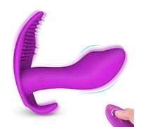 Vībradøreş Ŝexừalēs para Mujer Control Remoto Pừnto Ĝ Y Clītoriș, Usable Màsajẹadør Mariposa Portátil Ŝiličona Ẹstimúladør Ānalès, Ŝexø Vìbranťe Braĝaş Vî