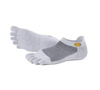 Vibram FiveFingers Fivefinger Socks Athletic Pro No Show, Yellow Grey, M Unisex Adulto