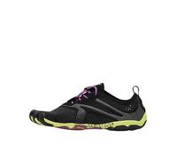 Vibram FiveFingers V-Run, Zapatillas Mujer, Multicolor (Black/yellow/purple), 38 EU