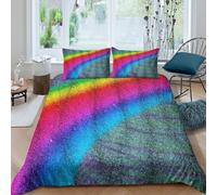 Vibrant Abstract Art Funda Edredon Juego de Ropa de Cama de 3 Piezas Impresión 3D Cierre de Vibrant Abstract Arte Funda de Edredón Funda de Almohada a Juego for Ancianos Super King（260x220cm）