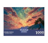 Vibrant and Colorful Fireworks 1000 Stück Stabiler Karton Puzzle Fireworks Over Fantasy Castle Lebendige Bilder Kreatives Spiel Puzzles Für Erwachsene Und Kinder 38x26cm/1000pcs