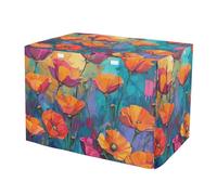 Vibrant California Poppies - Cubierta duradera para jaula de perro con lados enrollables, tamaño pequeño