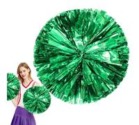 Vibrant Cheer Poms, Large Dance Pom Poms, 11.81 Inch Team Spirit Pom with Finger Grip, Sturdy Polymer Cheer Accessories, Performance Pomm with Shiny Design, Cheerleading Gear for Kids