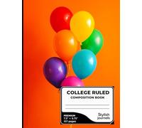 Vibrant color baloon notebook | Feels like party mood: The Notebook That Makes Every Day a Celebration!