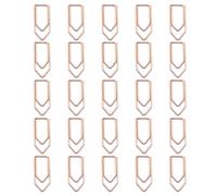 Vibrant Crayon - Clips de metal, paquete de 25 unidades: suministros escolares multiusos para gestión de archivos y marcadores creativos