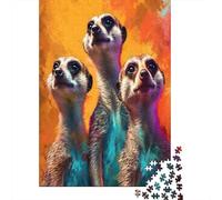 Vibrant Estilo de Arte Digital SuriGatoas de pie Rompecabezas Puzzle,38x26cm/1000pcsAdulto Juego EduGatoivo Decoración del Hogar