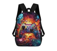 Vibrant Gaming Controller Artwork -93 Mochilas Para Niños, Mochilas Escolares Personalizadas En 3D Para Niños Y Niñas, Mochilas Escolares Grandes, Mochilas Informales Para El Día A Día 17inch