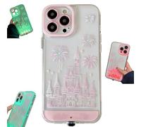Vibrant LED Fantasy Castle Fireworks Phone Case,Unique Design Fashion Flash for iPhone Case,Cute Firework Castles Shockproof Flash Protective Covers (for12pro)