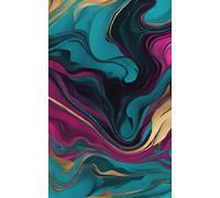 Vibrant Marble Design Lined Notebook for Journaling, Creative Writing, and Note-Taking, 120 Pages, 5x8 Inch, Perfect for Students, Travelers, Office, or Personal Use, Durable Paperback Journal