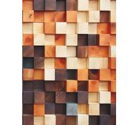 Vibrant Mosaic Dreams: Colorful Geometric Lined Journal: A Stunning 150-Page Hardcover Notebook with Page Numbers - Perfect for Writing, Notes, and Creative Expression