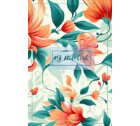 Vibrant Orange Floral Notebook for Women - 6x9 Lined Journal for School, Office & Daily Writing: 120 Pages | 6x9 Size | Matte Cover | Perfect Gift for Girls & Students