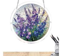 Vibrant Petal Sculpture, Bloom Project, 5.9 Inches Transparent Garden Kit with Light Refraction, Glossy Hanging Display, Botanical Piece with Modern Design, Home Accent for Bedroom Use