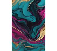 Vibrant Pink Marble Design Lined Notebook for Journaling, Creative Writing, and Note-Taking, 120 Pages, 5.25x8 Inch, Perfect for Students, Travelers, Office, or Personal Use, Durable Paperback Journal