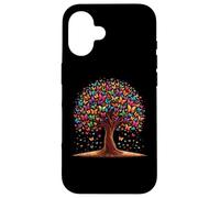 Vibrant Tree of Butterflies Carcasa para iPhone 16