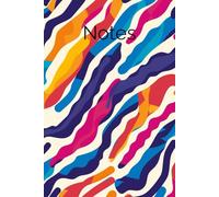 Vibrant Waves Abstract Pattern Notebook: Colourful Geometric Lined Journal for Notes, School, Work, and Creative Writing - 100 Pages, 6x9 Inch