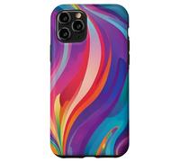 Vibrante Abstracto Fluir Color Swirl Art Carcasa para iPhone 11 Pro