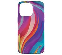 Vibrante Abstracto Fluir Color Swirl Art Carcasa para iPhone 14 Pro MAX