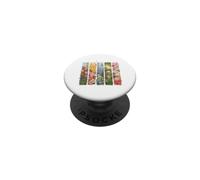 Vibrante Acuarela Jardín Floral Naturaleza PopSockets PopGrip Adhesivo