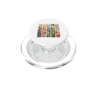 Vibrante Acuarela Jardín Floral Naturaleza PopSockets PopGrip para MagSafe
