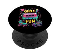 Vibrante Cinta de Casete de los años 80 y Patines PopSockets PopGrip Adhesivo