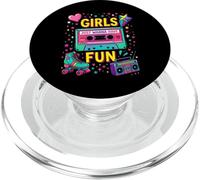 Vibrante Cinta de Casete de los años 80 y Patines PopSockets PopGrip para MagSafe